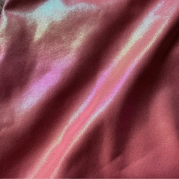 Wear It To Heart Pink Metallic Iridescent Leggings